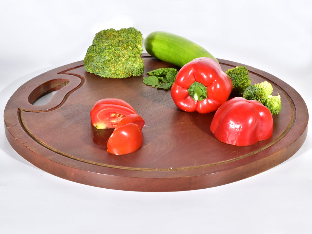 PREMIUM MANGO WOOD ROUND CHOPPING BOARD