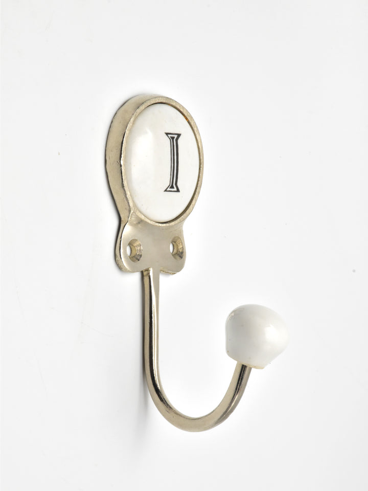 EXQUISITE CERAMIC ALPHABET LETTER WALL COAT AND KEY HOOK FOR HOME