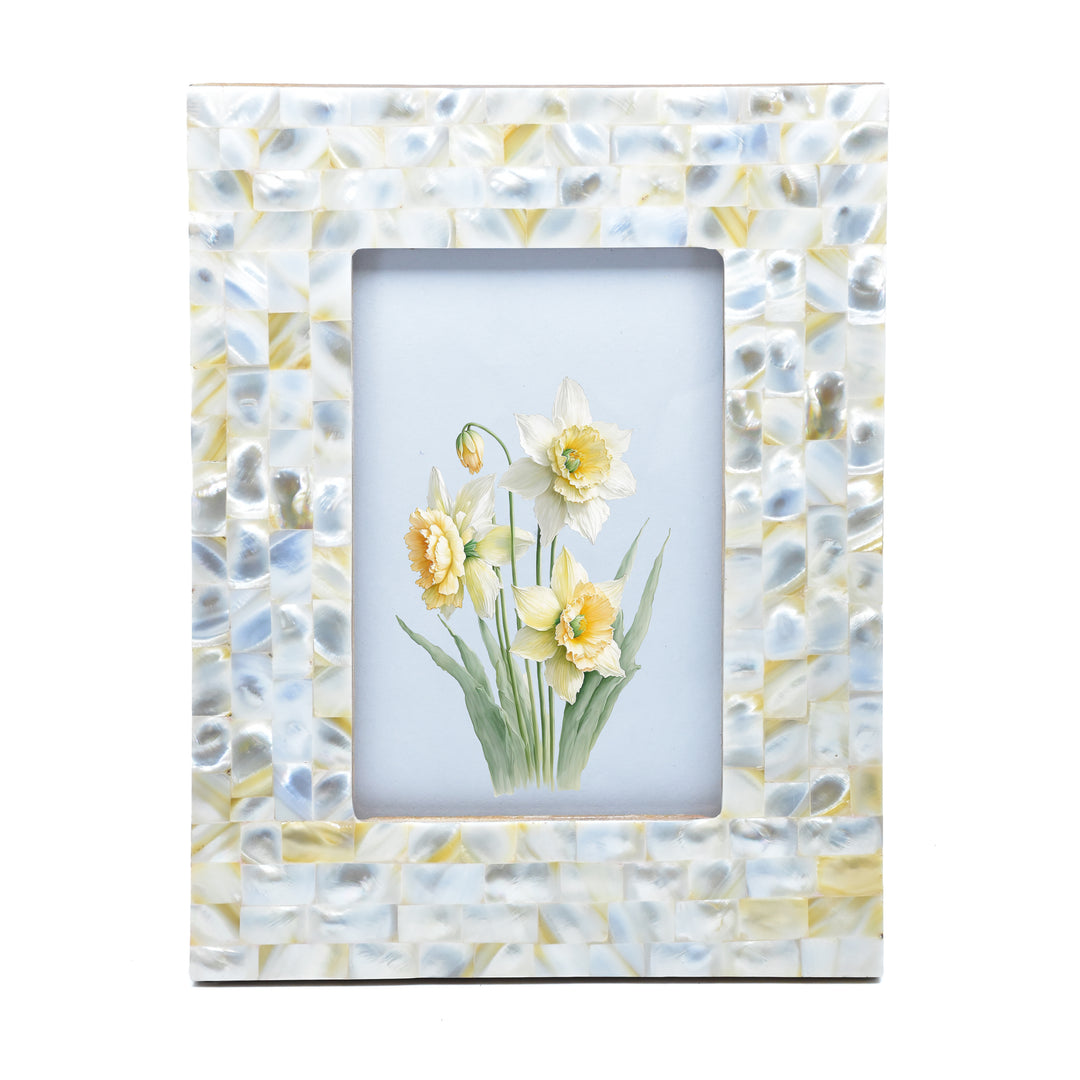 Handmade Bone Photo Frame | Intricate Carved Picture Frame | 4x4 &amp; 6x4 Inch | SHILPWARE