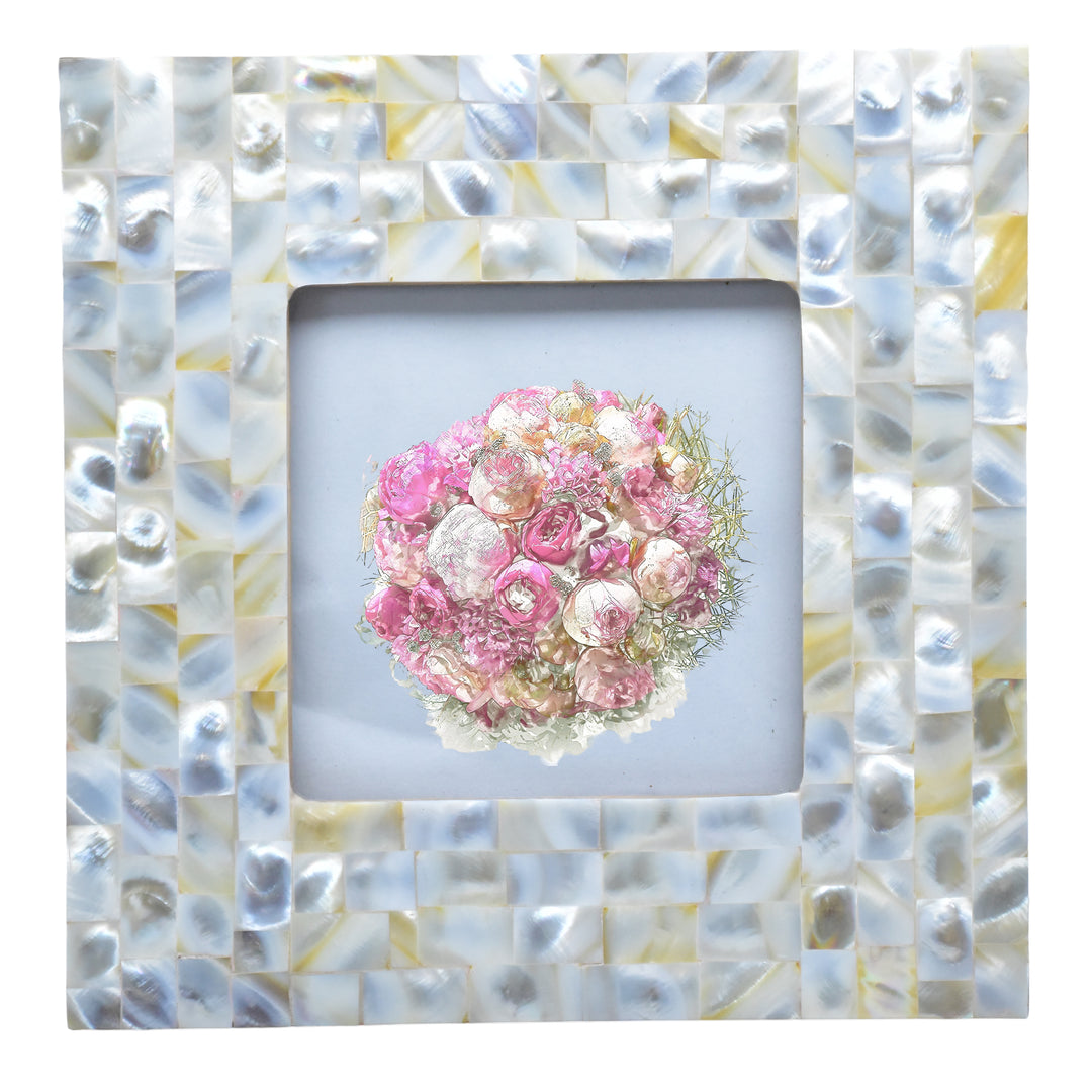 Handmade Bone Photo Frame | Intricate Carved Picture Frame | 4x4 &amp; 6x4 Inch | SHILPWARE