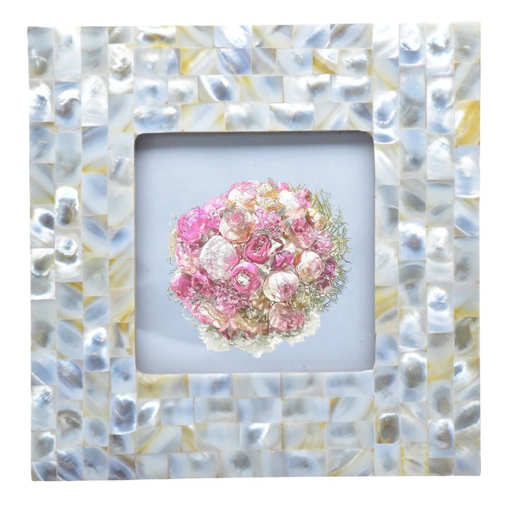 Handmade Bone Photo Frame | Intricate Carved Picture Frame | 4x4 &amp; 6x4 Inch | SHILPWARE