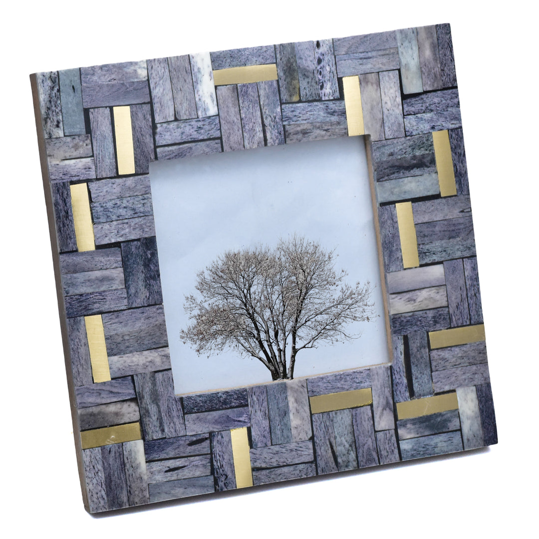 Handmade Bone Photo Frame | Indian Decor | 4x4 &amp; 6x4 Inch Picture Frame