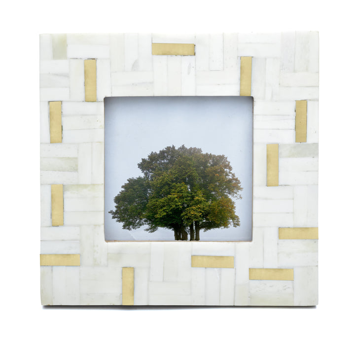 Handmade Bone Photo Frame | Indian Decor | 4x4 &amp; 6x4 Inch Picture Frame