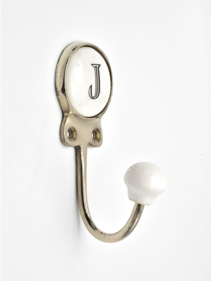 EXQUISITE CERAMIC ALPHABET LETTER WALL COAT AND KEY HOOK FOR HOME