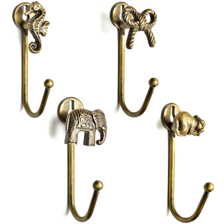 Single Antique Brass Insect &amp; Animal Wall Hook for Wall | Metal Walls Hooks