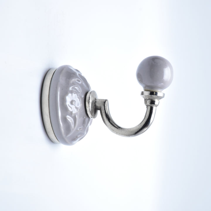 PREMIUM GREY CERAMIC WALL COAT HOOK FOR HOME