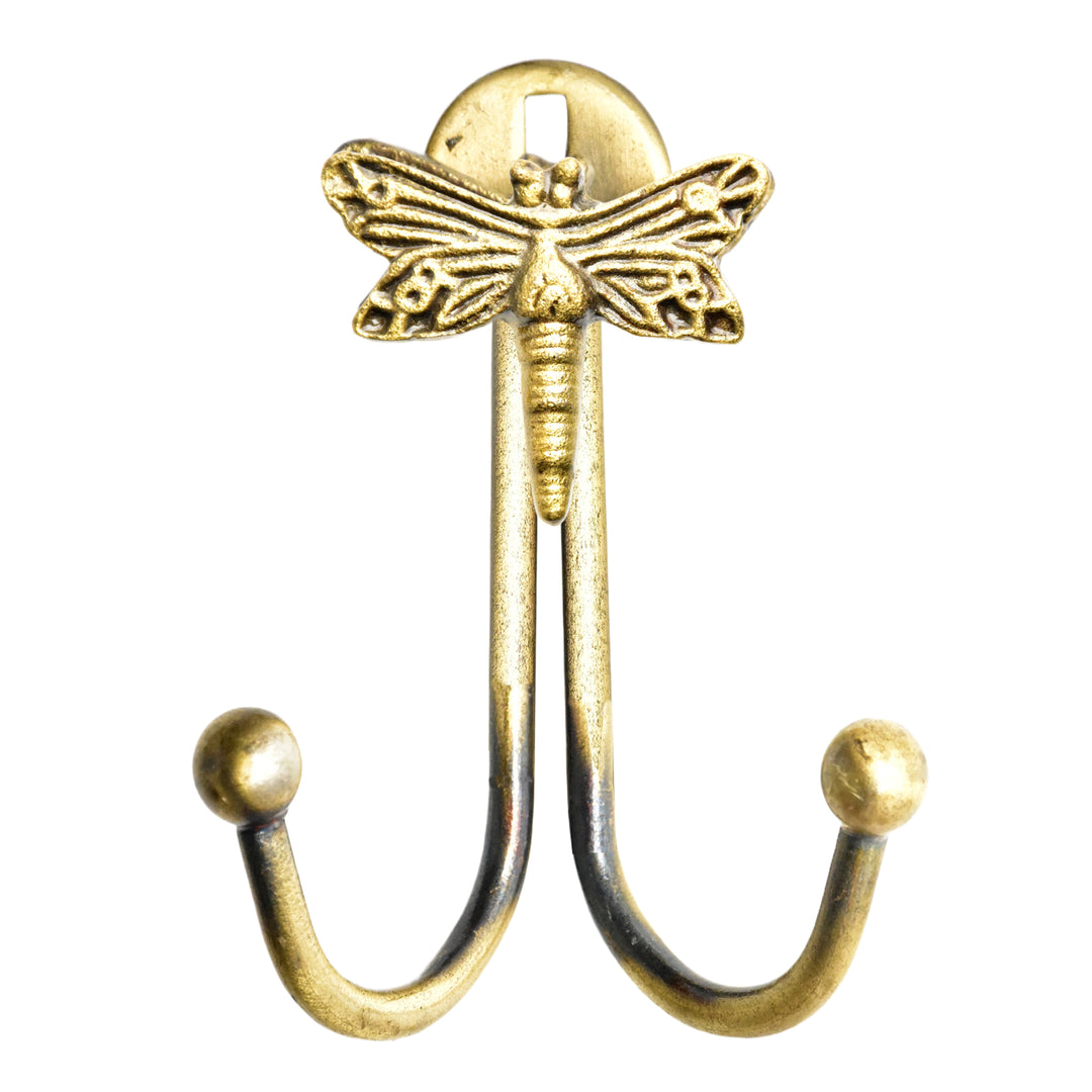 Single Antique Brass Insect &amp; Animal Wall Hook for Wall | Double Antique Brass Insect and Animal Wall Hook for Wall | Metal Animal Hook