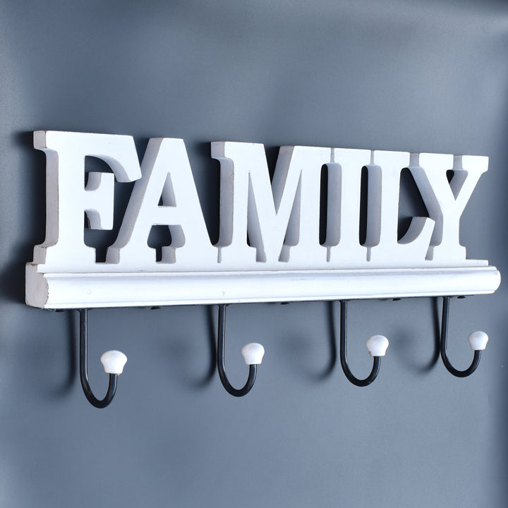 PREMIUM FAMILY LETTER WOODEN HOOK SET FOR HOME