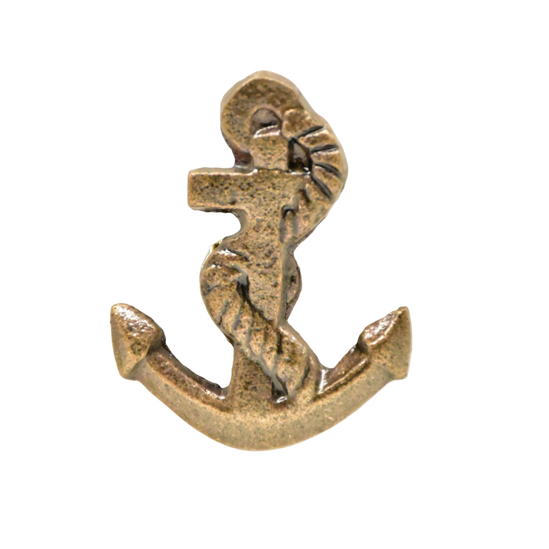 Antique Copper Floral Knob | Nautical Dresser Pull | SHILPWARE