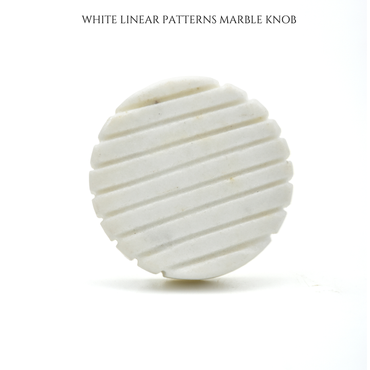 Round Textured Stone Drawer Knobs | Modern Kitchen | Hand Carved Marble Cabinet Knobs