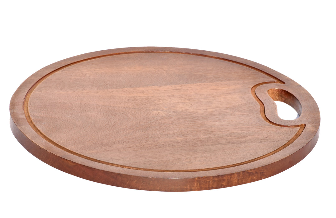 PREMIUM MANGO WOOD ROUND CHOPPING BOARD