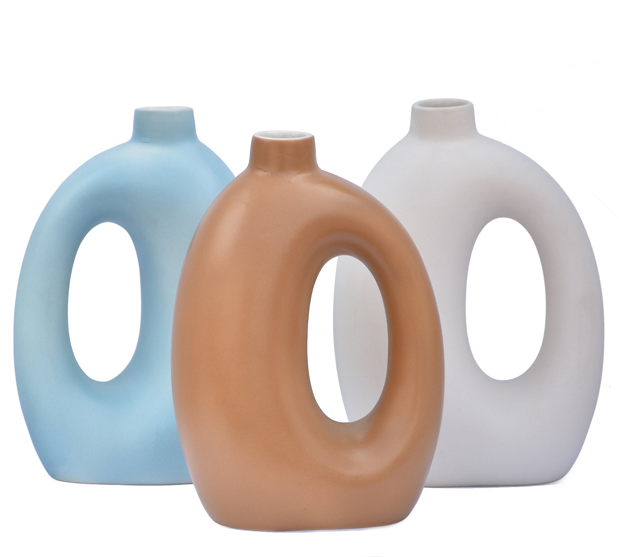 Vintage Pottery Ceramic Vase with Handles | Home Decor | SHILPWARE