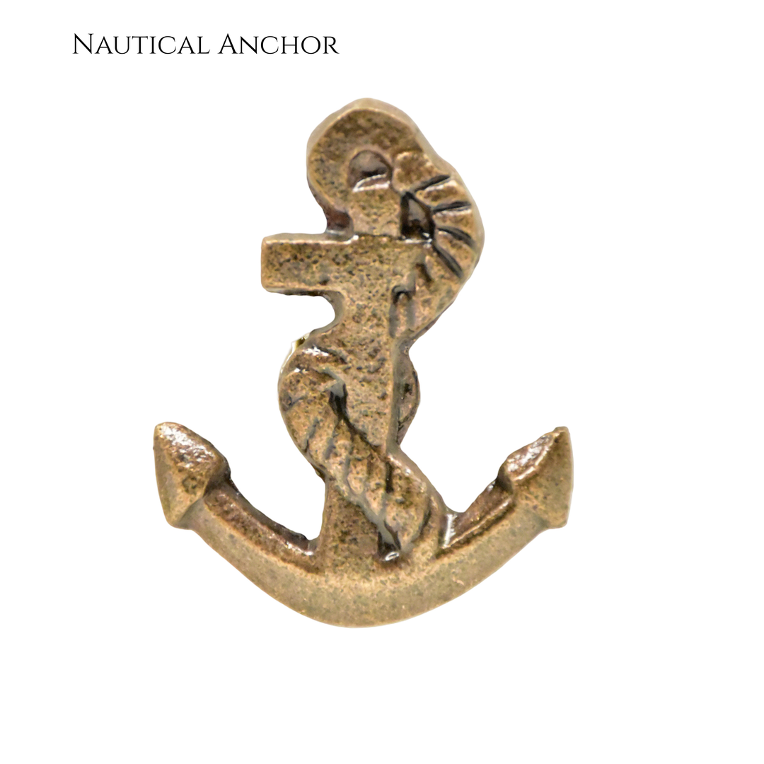 Antique Copper Floral Knob | Nautical Dresser Pull | SHILPWARE