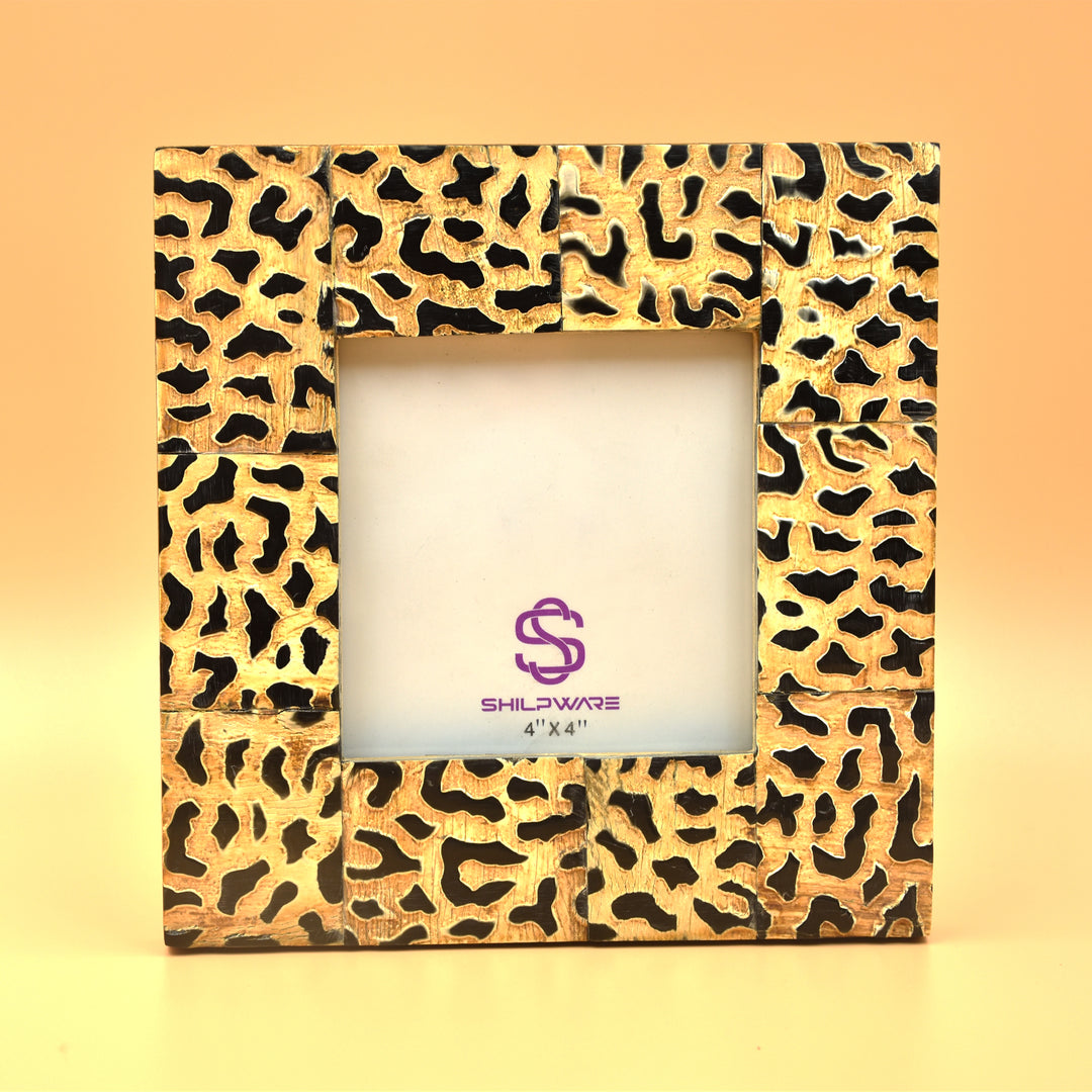 LUXURIOUS ANIMAL PATTERN BONE STYLISH PHOTO FRAMES