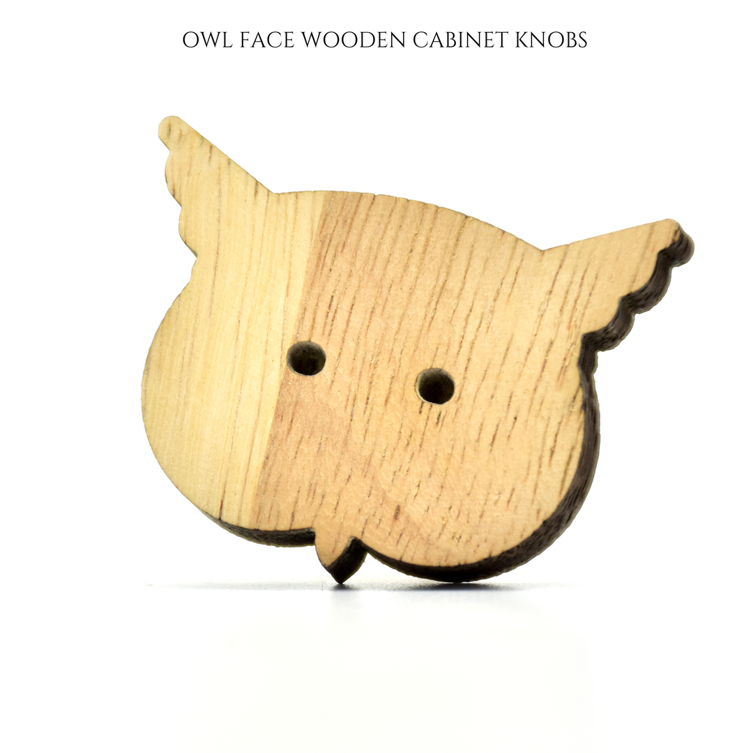 Wooden Animal Shape Cabinet Knobs | Handmade Kids Drawer Pulls | Nursery Furniture handles | Shilpware