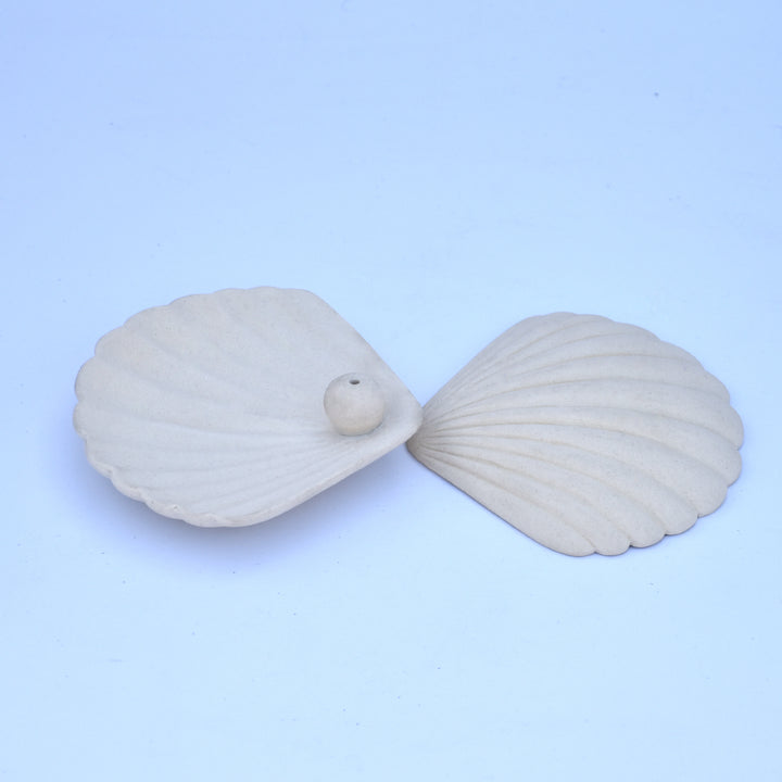 PREMIUM SHELL SHAPED CERAMIC AGARBATTI STAND FOR HOME DECOR