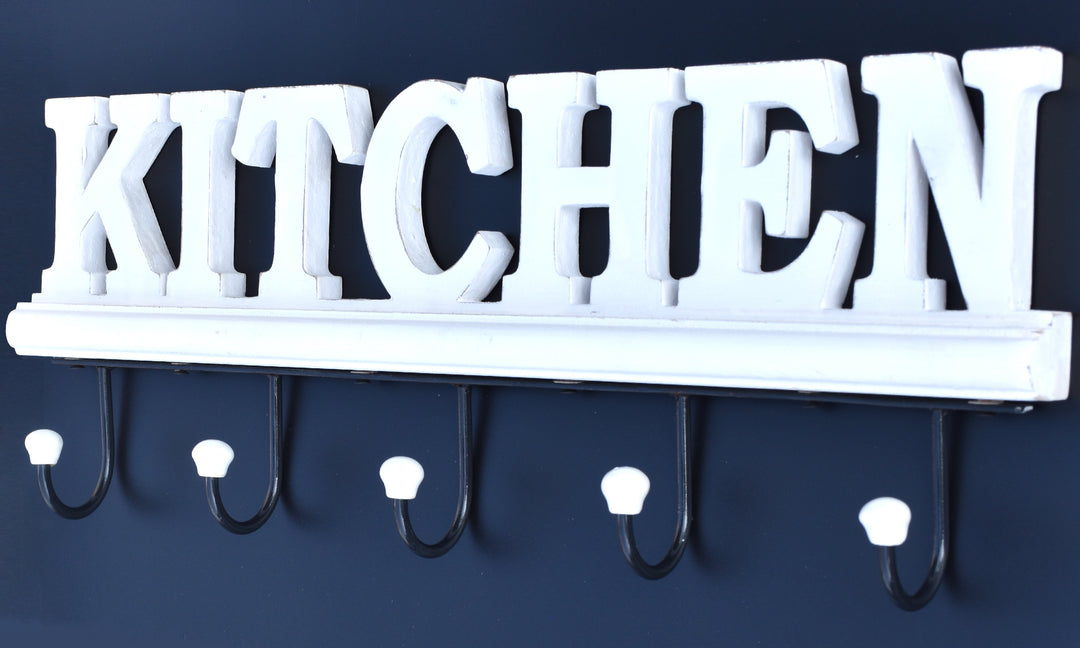 PREMIUM KITCHEN LETTER WOODEN HOOK SET FOR KITCHEN