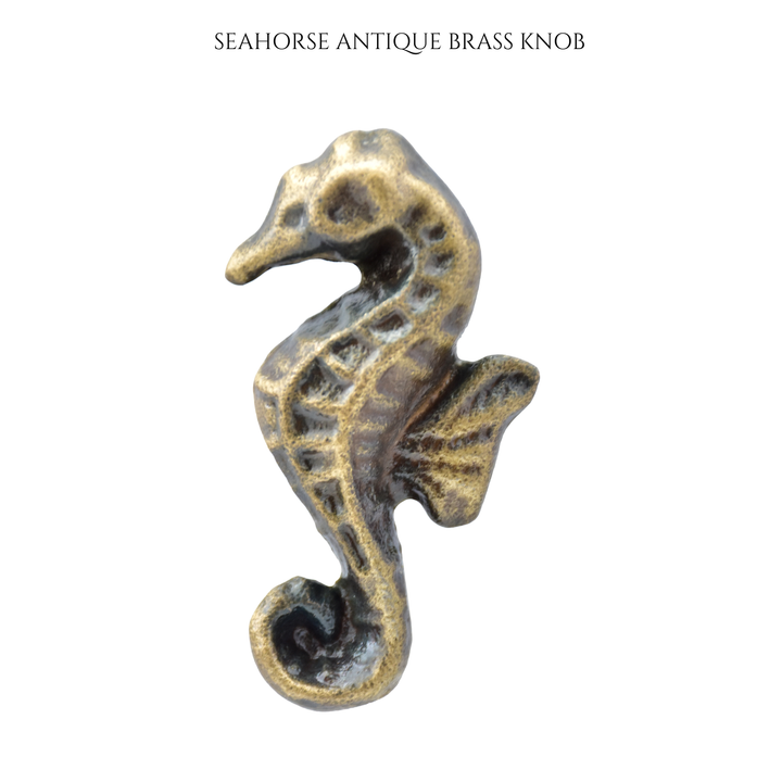 Brass Knobs | Elephant, Cat, Ribbon Knot &amp; Seahorse Drawer Pulls | Metal Animal Knob