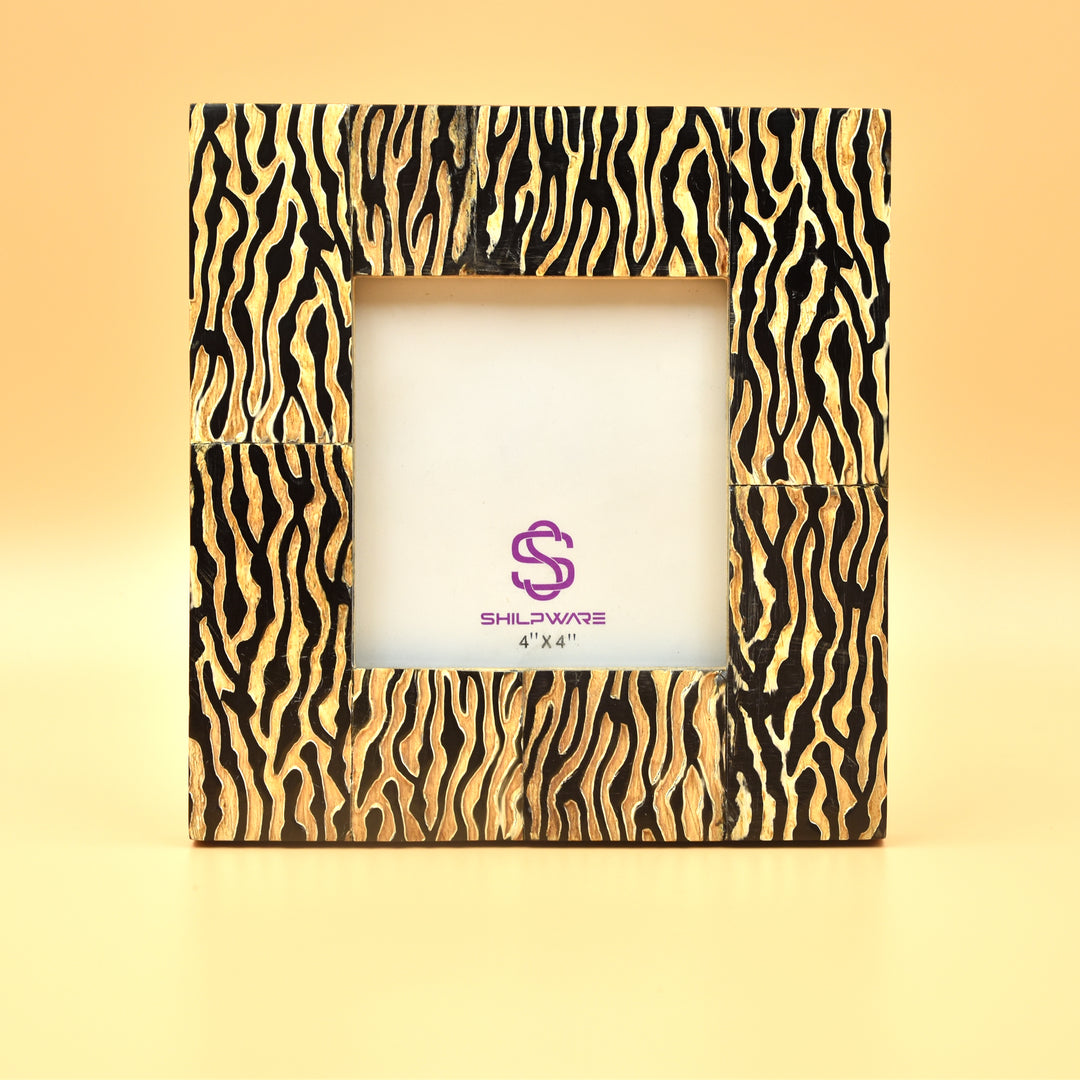 LUXURIOUS ANIMAL PATTERN BONE STYLISH PHOTO FRAMES