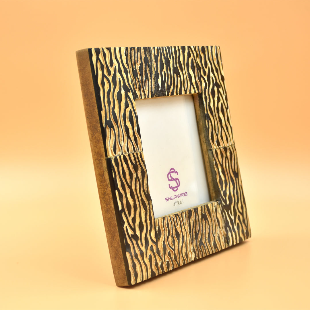 LUXURIOUS ANIMAL PATTERN BONE STYLISH PHOTO FRAMES