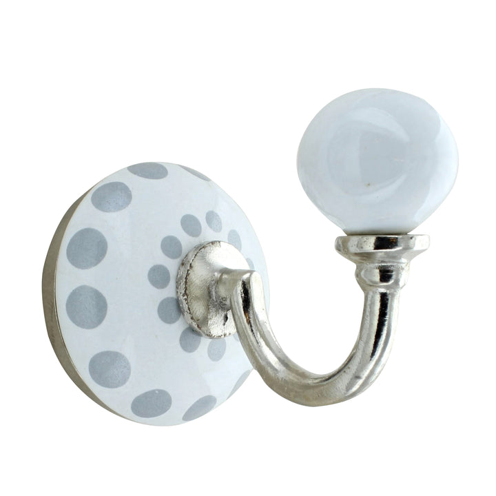 PREMIUM GREY CERAMIC WALL COAT HOOK FOR HOME