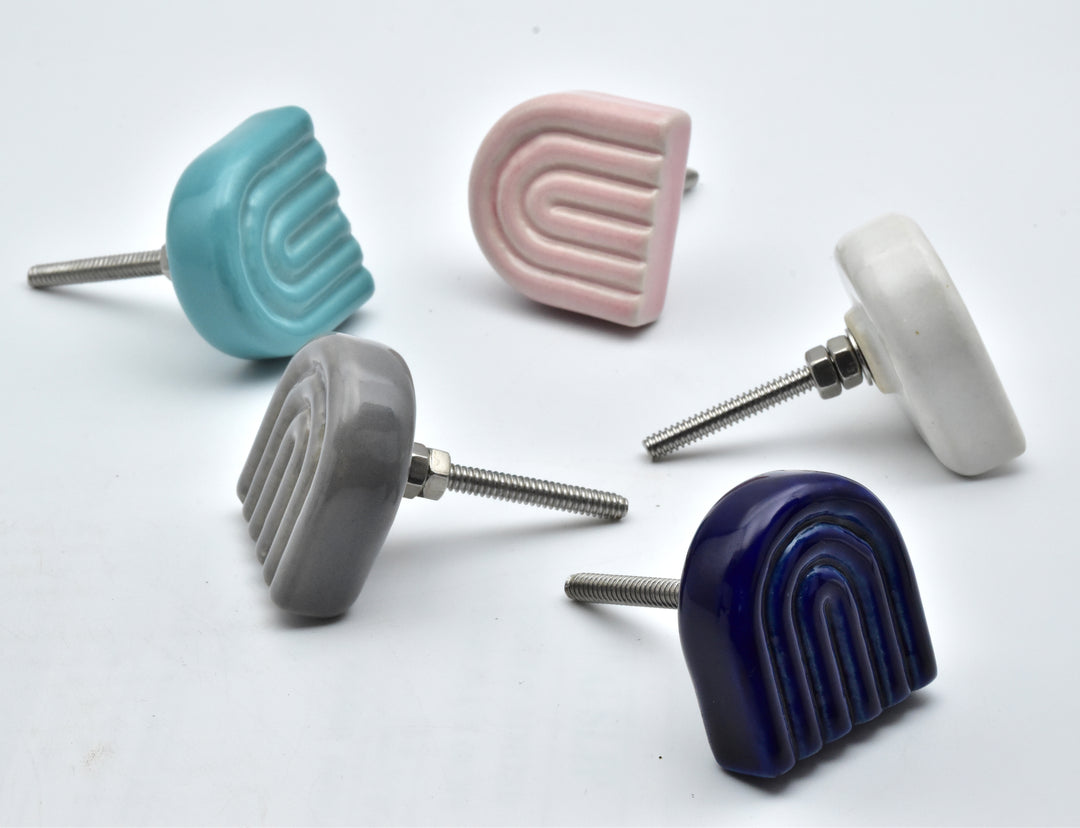 EXQUISITE U-SHAPE MULTI COLOR CERAMIC CABINET KNOBS