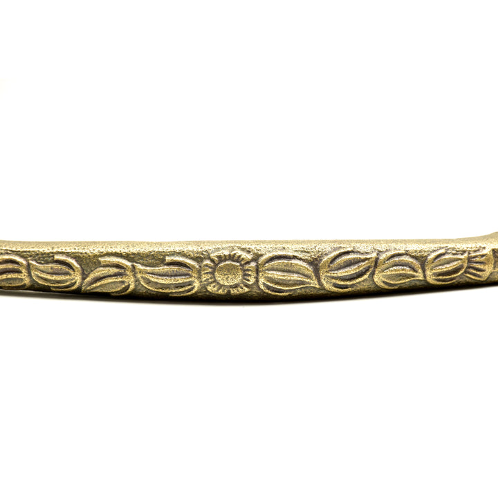 Handmade Antique Brass Twig Drawer Pull | Rustic Cabinet Handle | SHILPWARE