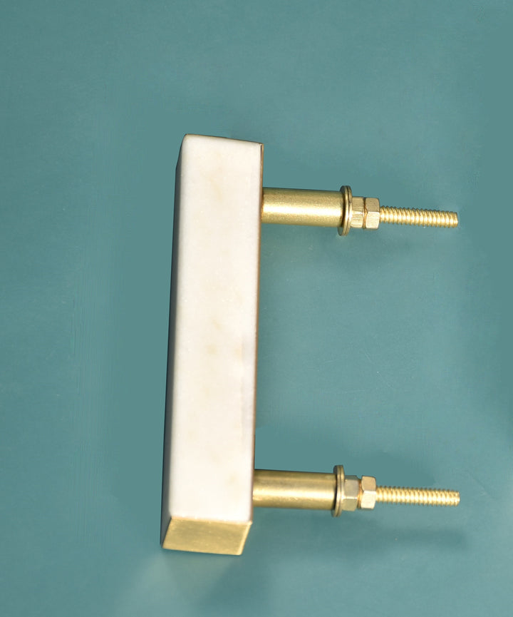 PREMIUM BRASS SOLID RECTANGULAR MARBLE CUPBOARD PULL DRAW HANDLES