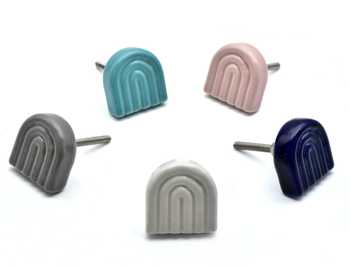 EXQUISITE U-SHAPE MULTI COLOR CERAMIC CABINET KNOBS