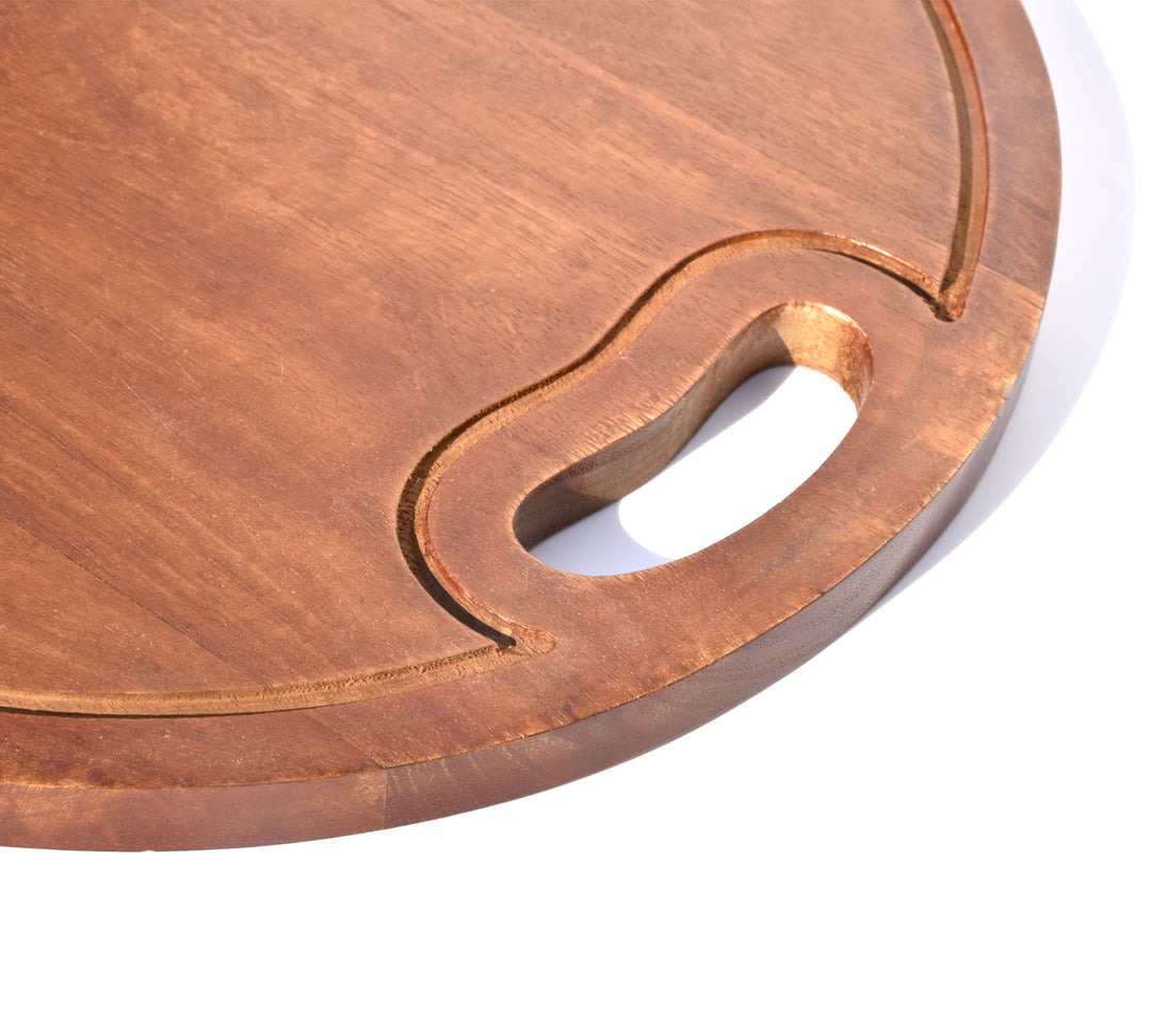 PREMIUM MANGO WOOD ROUND CHOPPING BOARD