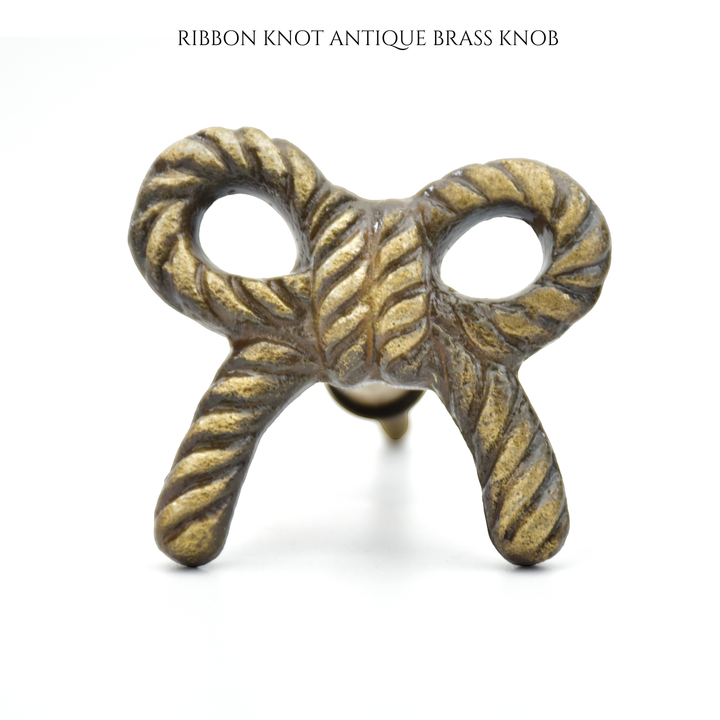 Brass Knobs | Elephant, Cat, Ribbon Knot &amp; Seahorse Drawer Pulls | Metal Animal Knob