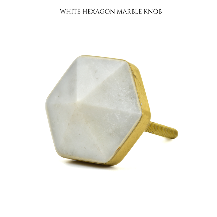 Rectangle | Round Marble and brass base pull drawer knobs | door knobs | SHILPWARE