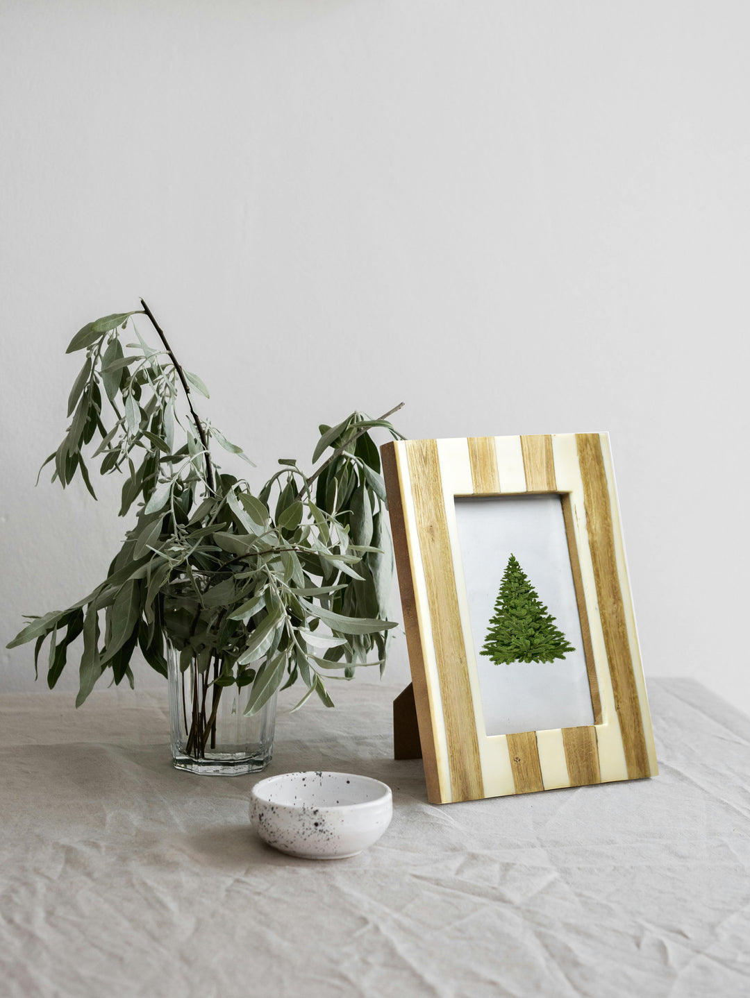 Handmade Resin and Wood Striped Photo Frame | 4x4 &amp; 6x4 Inch Picture Frame | SHILPWARE