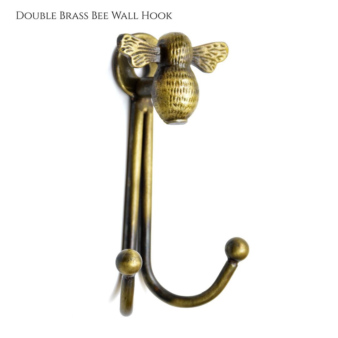 Single Antique Brass Insect &amp; Animal Wall Hook for Wall | Double Antique Brass Insect and Animal Wall Hook for Wall | Metal Animal Hook