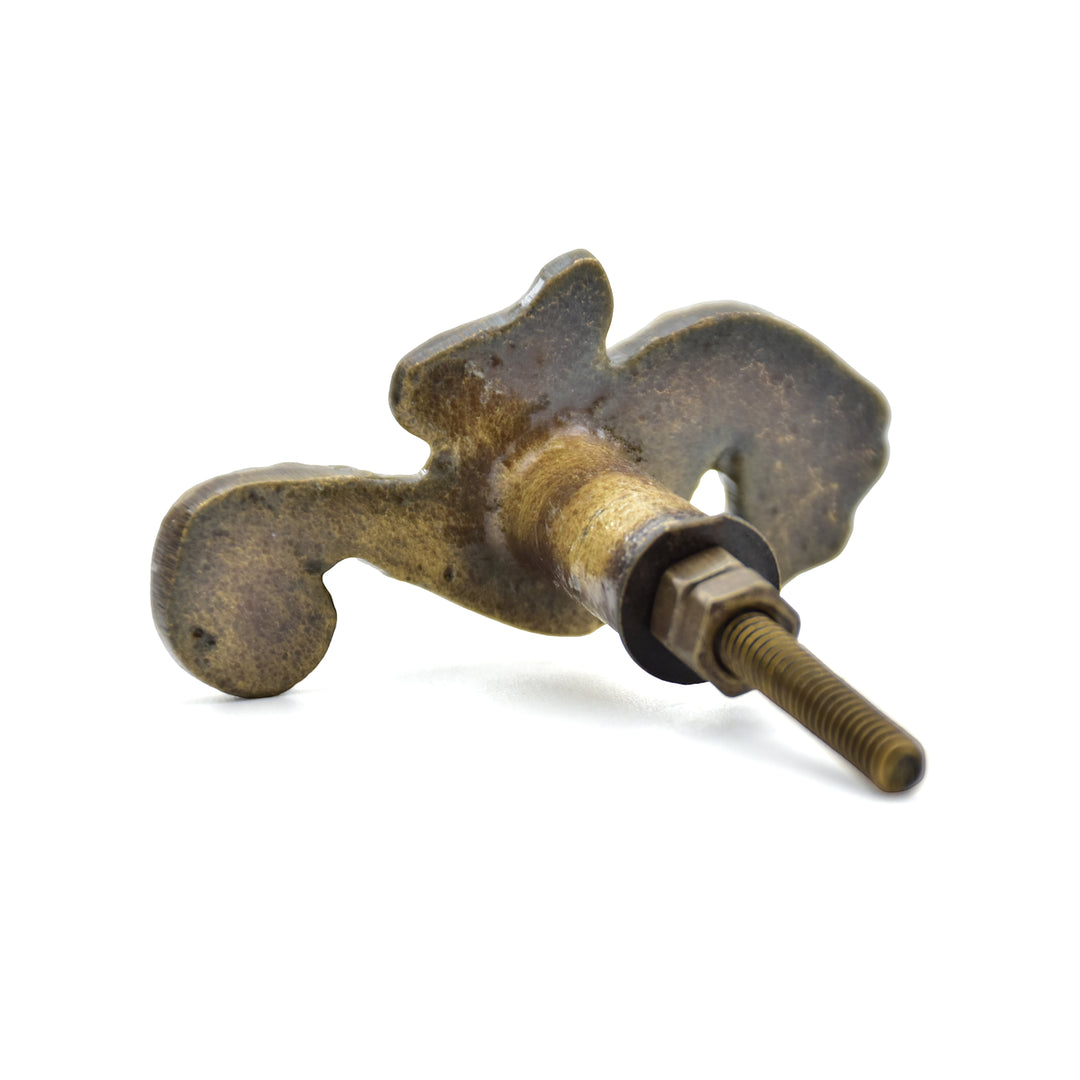 Brass Knobs | Elephant, Cat, Ribbon Knot &amp; Seahorse Drawer Pulls | Metal Animal Knob