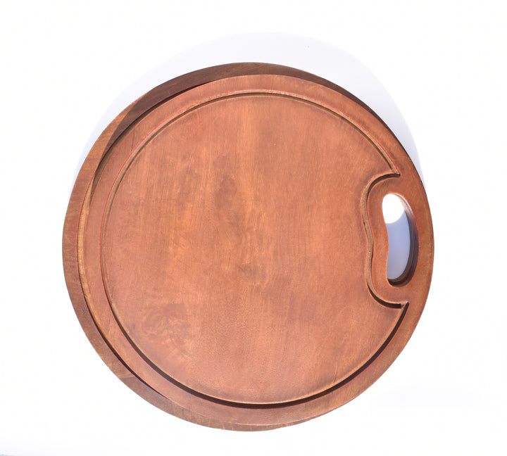 PREMIUM MANGO WOOD ROUND CHOPPING BOARD