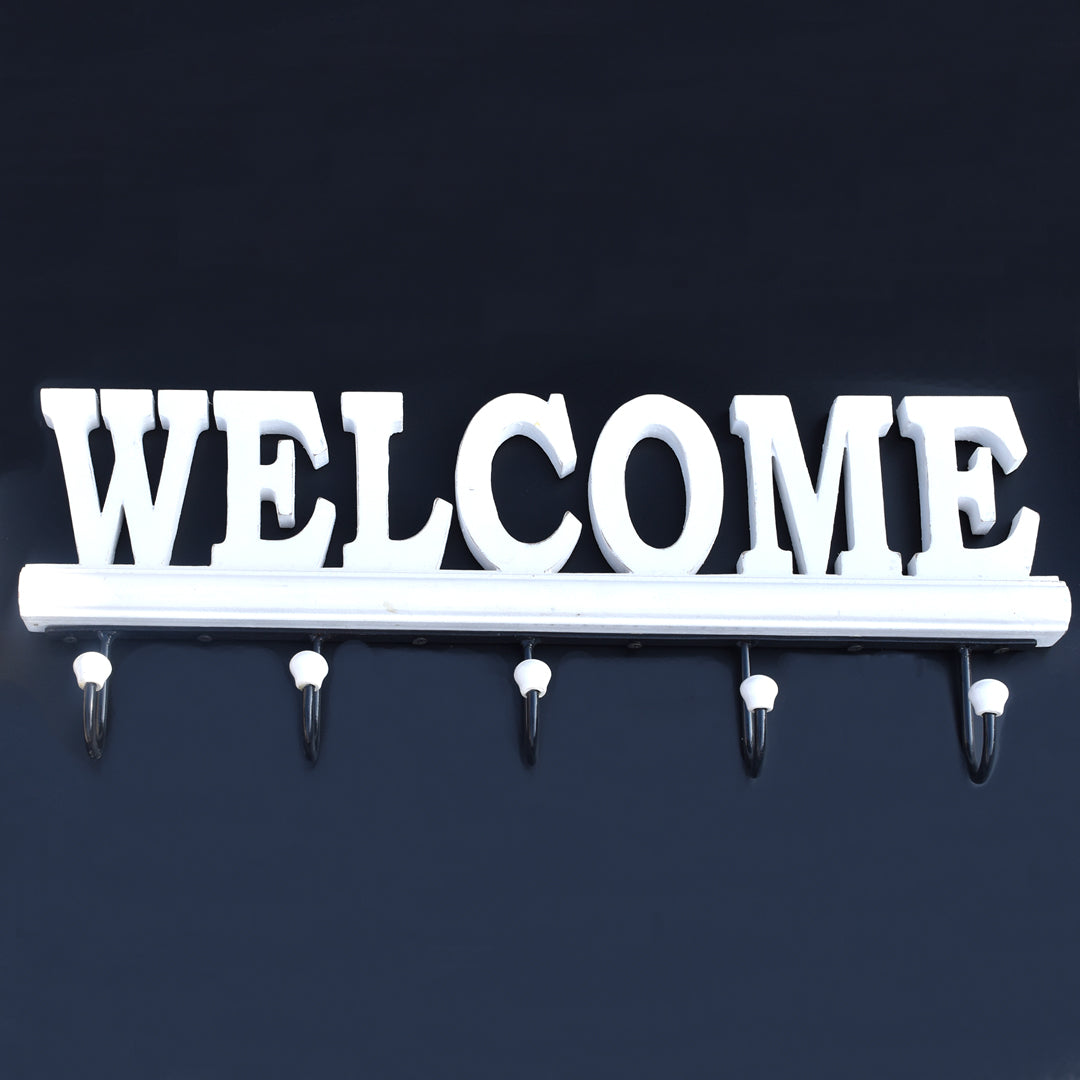 PREMIUM WELCOME LETTER WOODEN HOOK SET FOR HOME