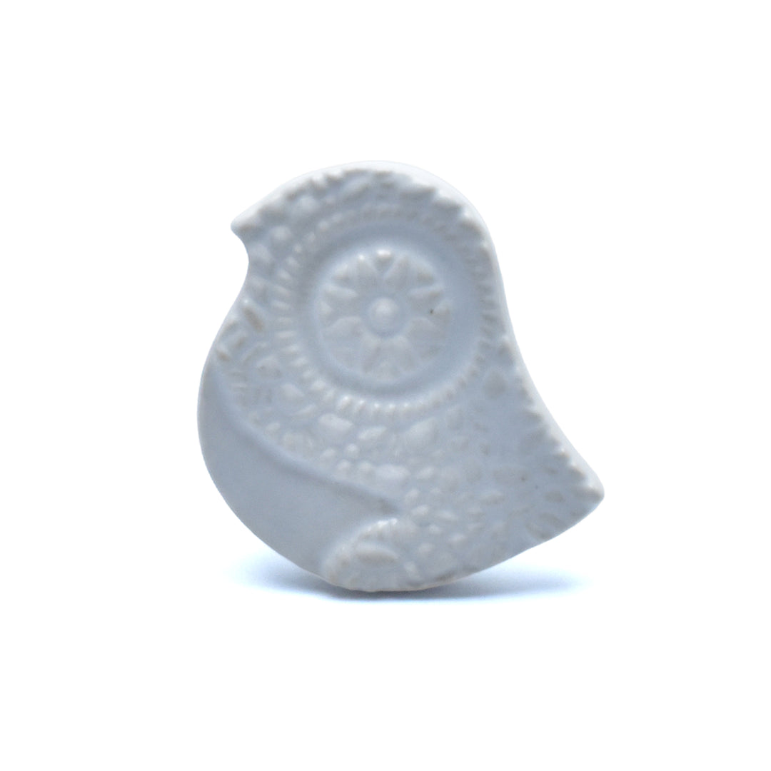 Ceramic Bird Cabinet Knob | Decorative Handmade Drawer Pull | SHILPWARE