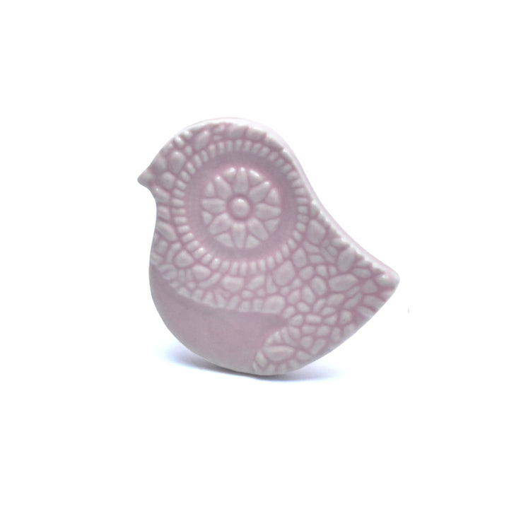 Ceramic Bird Cabinet Knob | Decorative Handmade Drawer Pull | SHILPWARE