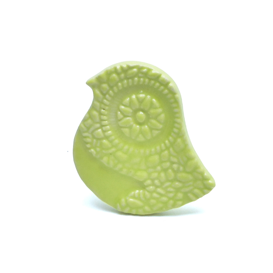 Ceramic Bird Cabinet Knob | Decorative Handmade Drawer Pull | SHILPWARE