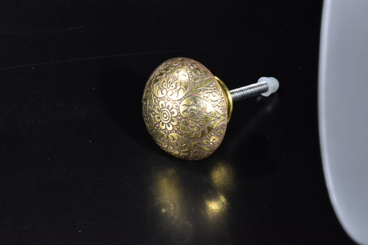 Mughal Brass Round Cabinet Knobs 6