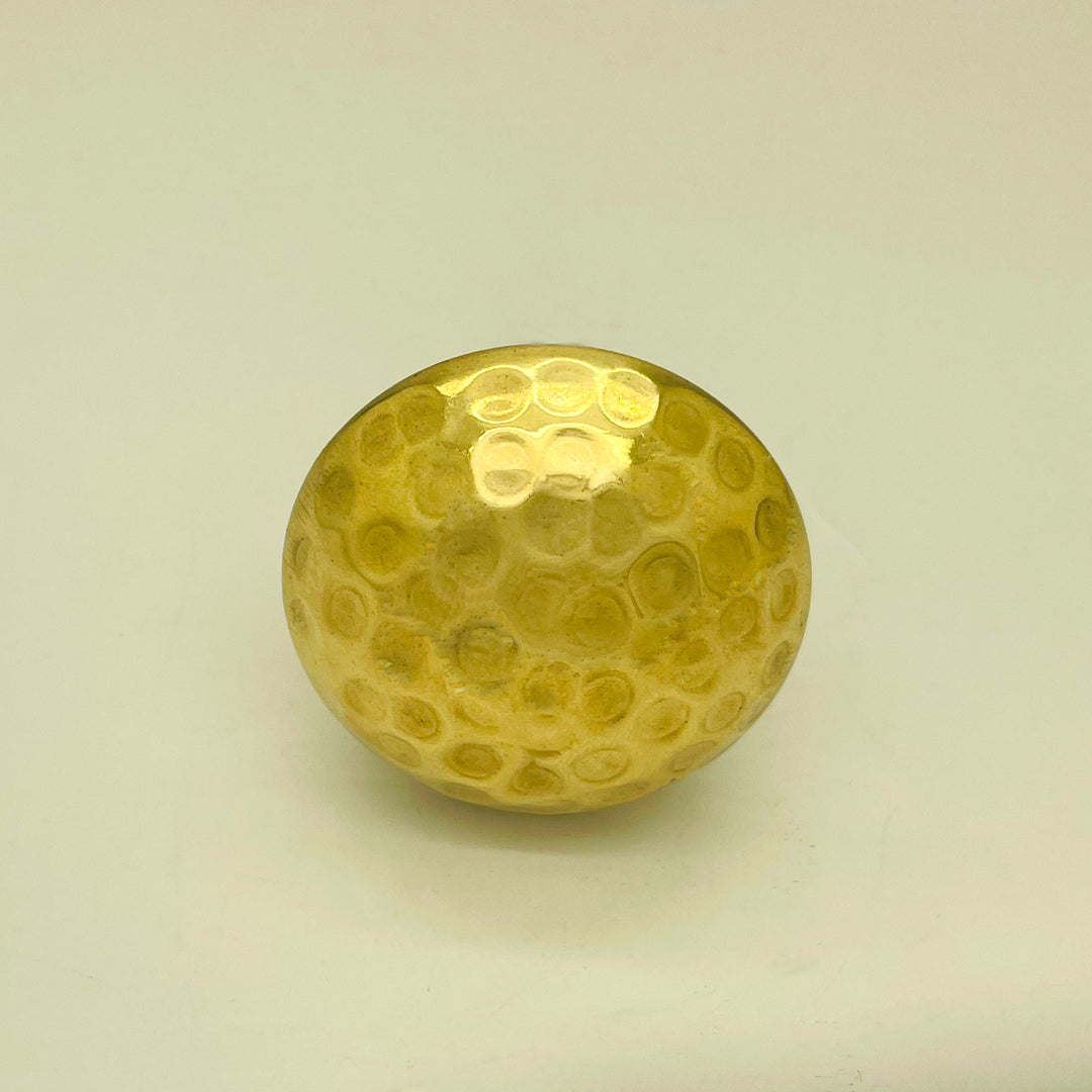 Hammered Brass Matte Finish Cabinet Knobs 1
