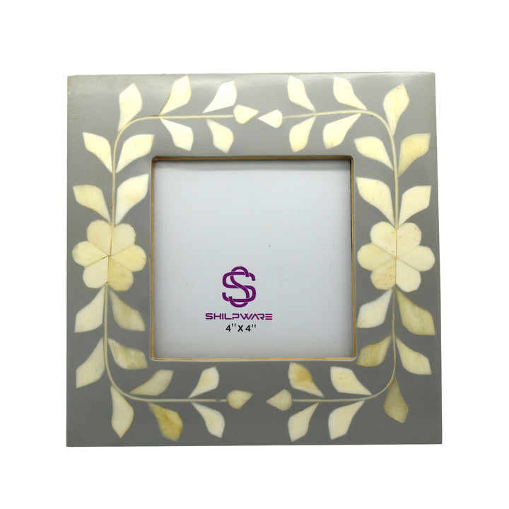 CLASSIC WHITE BONE FLOWER WITH RESIN STYLISH PHOTO FRAMES