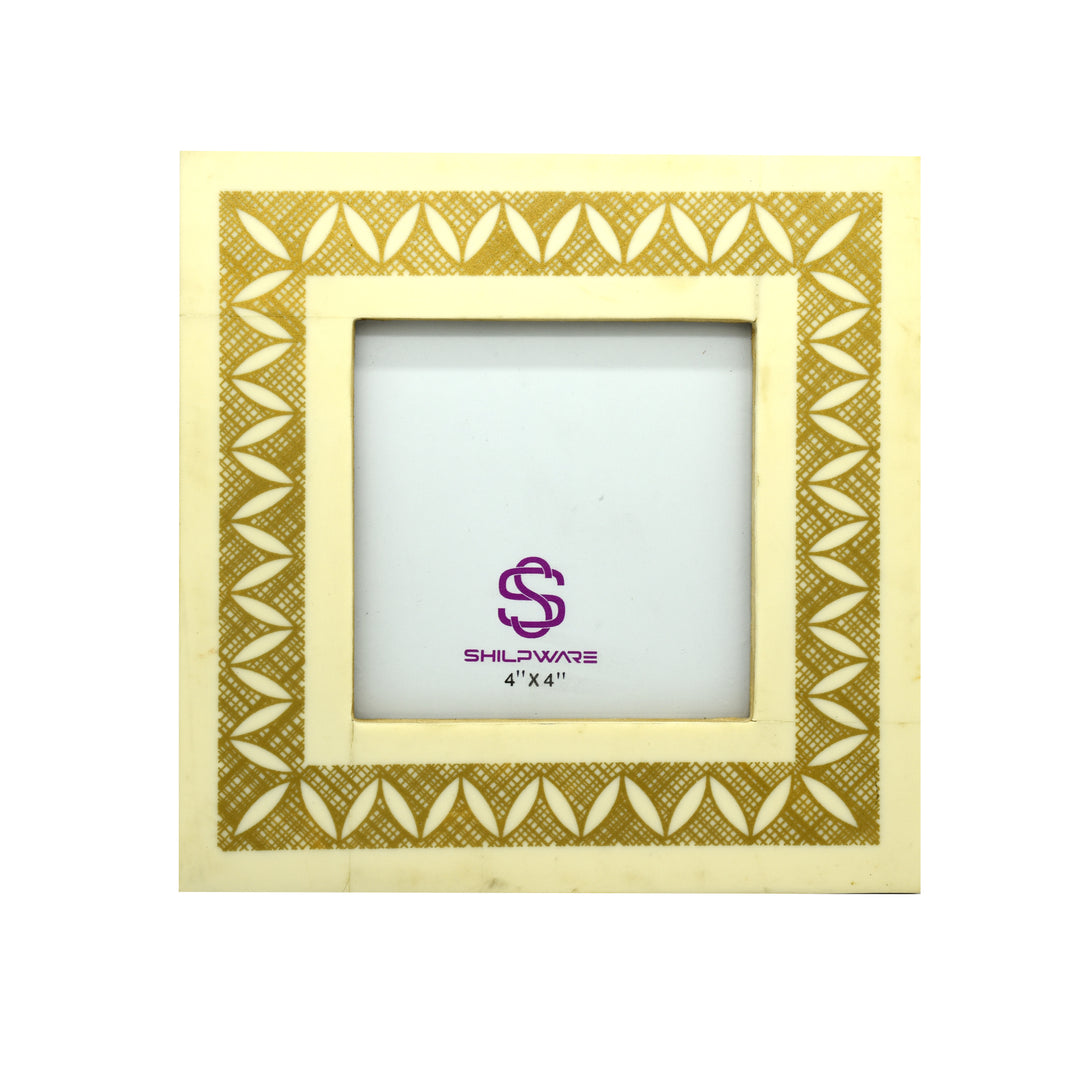 LUXURIOUS GOLD WAVE PRINT RESIN STYLISH PHOTO FRAMES