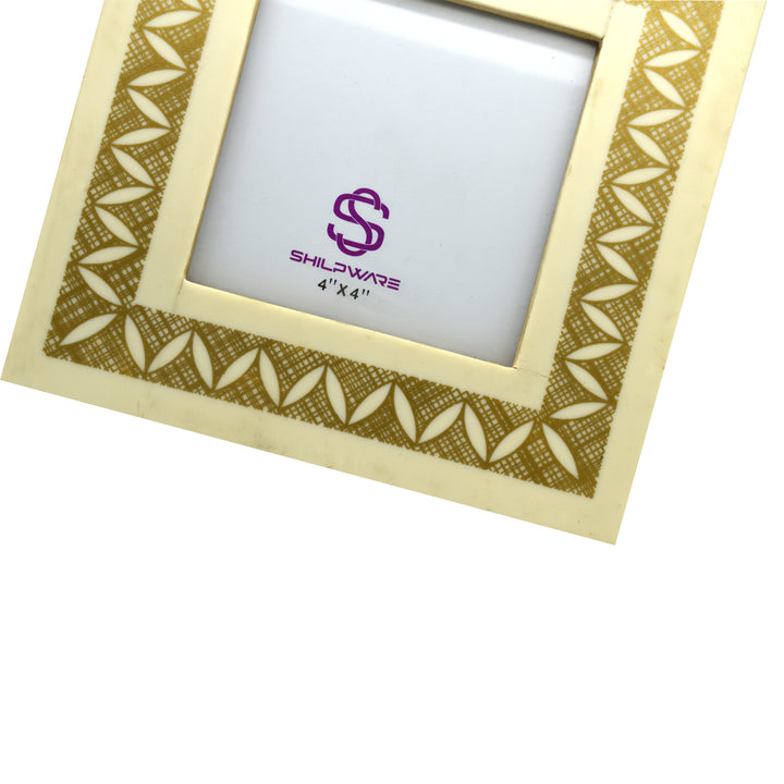 LUXURIOUS GOLD WAVE PRINT RESIN STYLISH PHOTO FRAMES