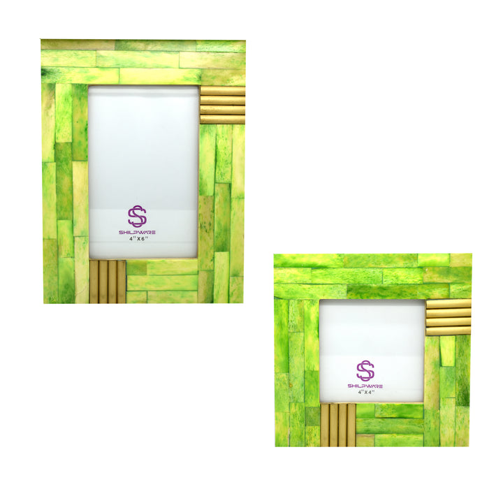 LUXURIOUS TIEL STYLISH BONE AND BRASS PHOTO FRAMES